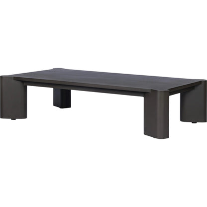 Soho Outdoor Metal Coffee Table by Four Hands in bronze. Made from aluminum in a unique style.