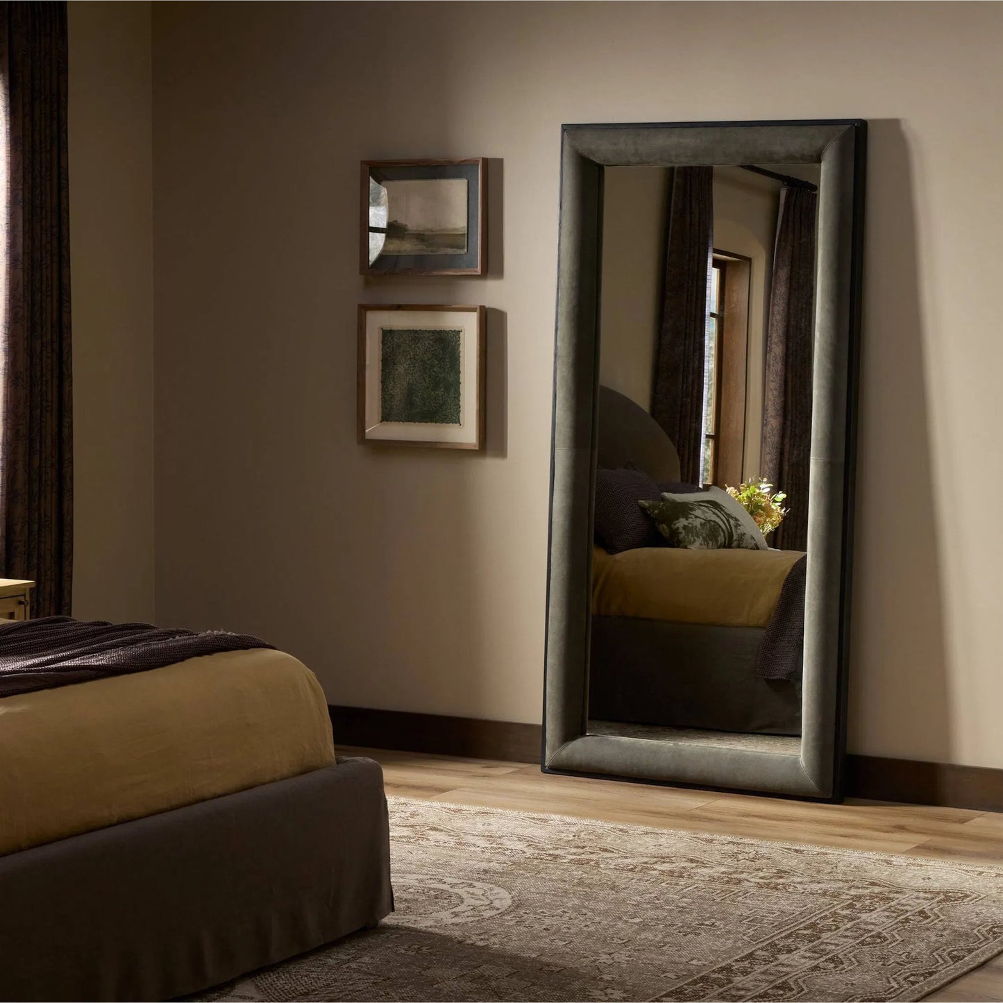 013 SI-2531729 | Lifestyle | Velaz Floor Mirror by Four Hands. Made from unique in a unique style.