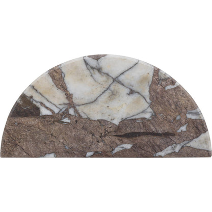 Valentina End Table by Four Hands in textured smoke and russet, distressed bronze. Made from solid marble, aluminum in a unique style.