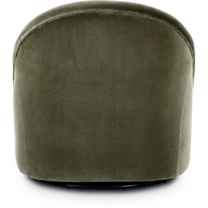 Vereb Swivel Chair by Four Hands in surrey sage. Made from 76.8% cotton, 23.2% polyester in a unique style.