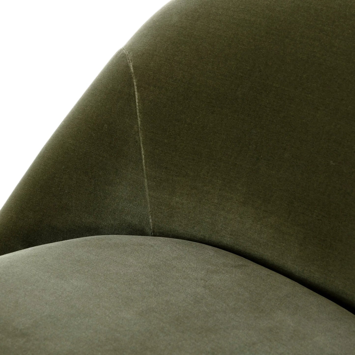 009 SI-2531731 | Closeup | Vereb Swivel Chair by Four Hands in surrey sage. Made from 76.8% cotton, 23.2% polyester in a unique style.