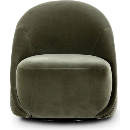 Vereb Swivel Chair by Four Hands in surrey sage. Made from 76.8% cotton, 23.2% polyester in a unique style.