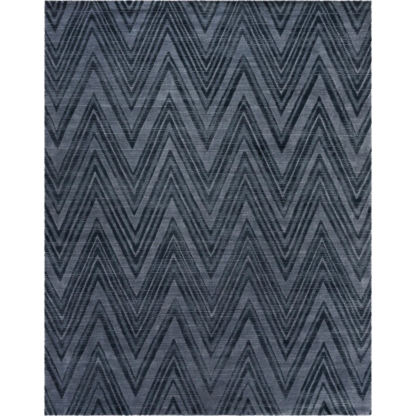 001 SI-2383761 | Primary Silo | Reflections 2523 Rug by Exquisite Rugs in blue, denim. Made from bamboo silk in a unique style.