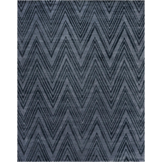 Reflections 2523 Rug by Exquisite Rugs in blue, denim. Made from bamboo silk in a unique style.