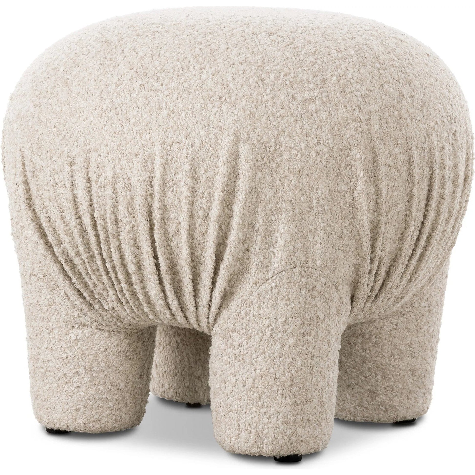 Kiko Ottoman by Four Hands in somerton ash. Made from 95% polyester, 5% acrylic in a unique style.