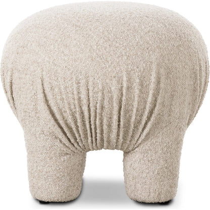 Kiko Ottoman by Four Hands in somerton ash. Made from 95% polyester, 5% acrylic in a unique style.