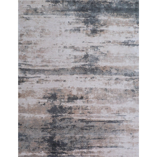 Roset 2524 Rug by Exquisite Rugs in charcoal, multi. Made from bamboo silk in a unique style.