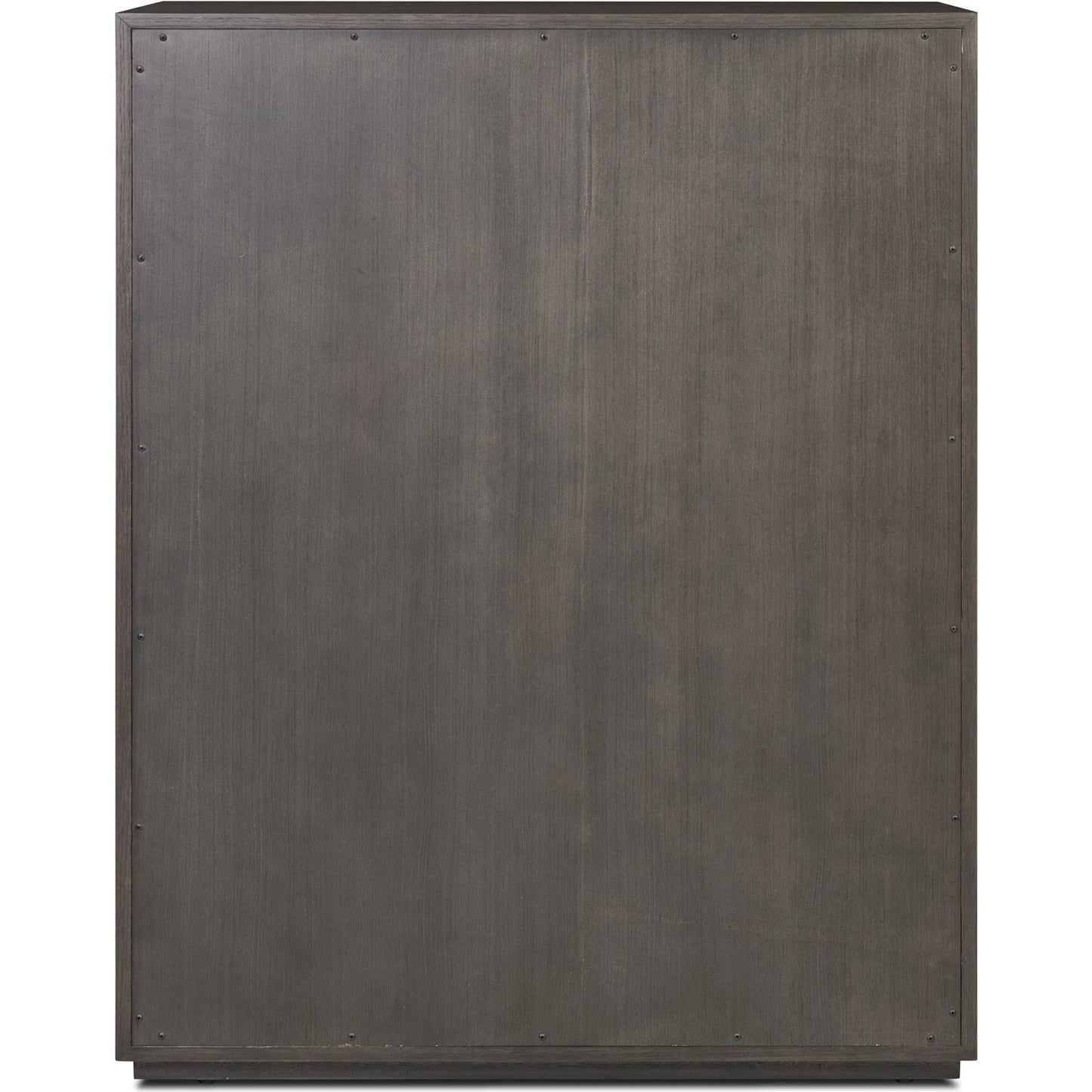 004 SI-2535198 | Additional Silo | Leo 5-Drawer Dresser by Four Hands in smoked black veneer. Made from thick oak veneer, solid oak in a unique style.