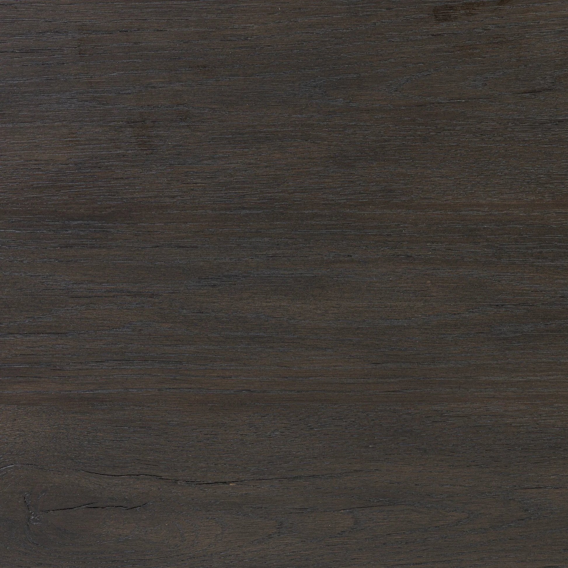 Leo 5-Drawer Dresser by Four Hands in smoked black veneer. Made from thick oak veneer, solid oak in a unique style.