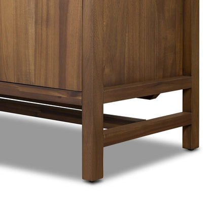 Sullivan Media Console by Four Hands. Made from acacia veneer, solid acacia in a unique style.