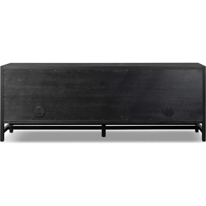 Sullivan Media Console by Four Hands. Made from acacia veneer, solid acacia in a unique style.