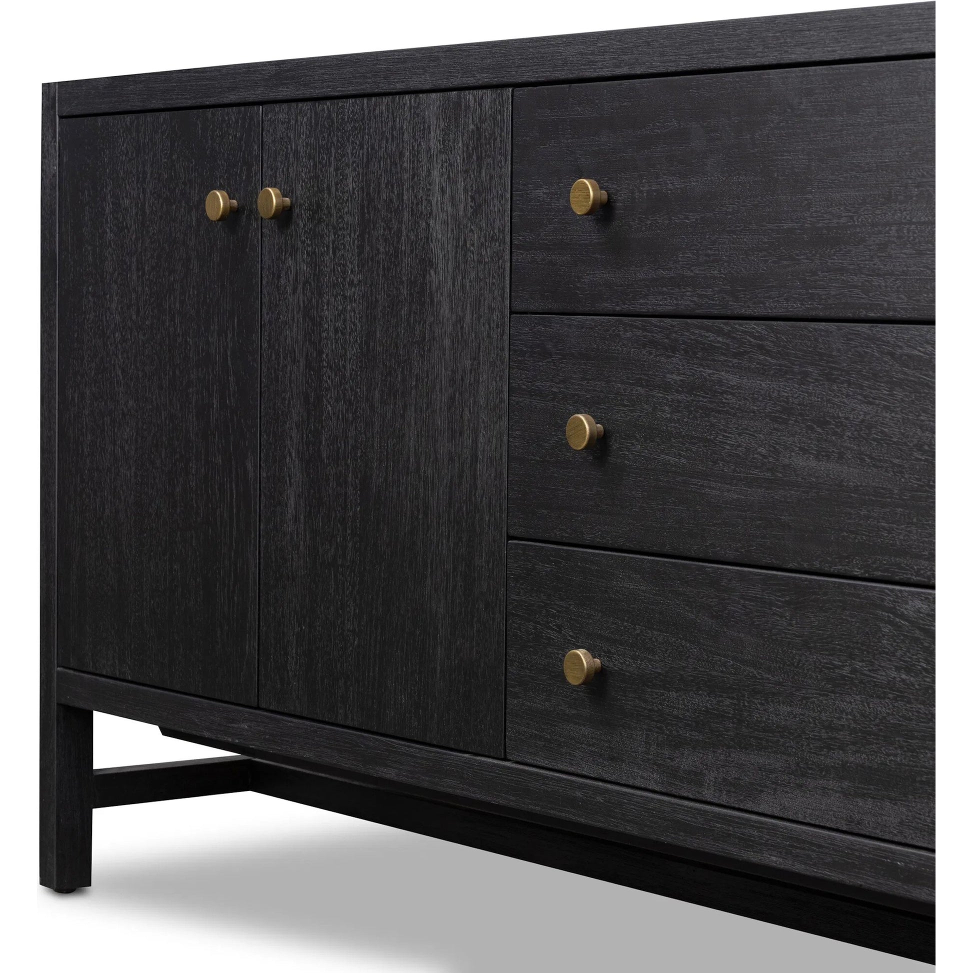 Sullivan Media Console by Four Hands. Made from acacia veneer, solid acacia in a unique style.