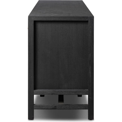 Sullivan Media Console by Four Hands. Made from acacia veneer, solid acacia in a unique style.