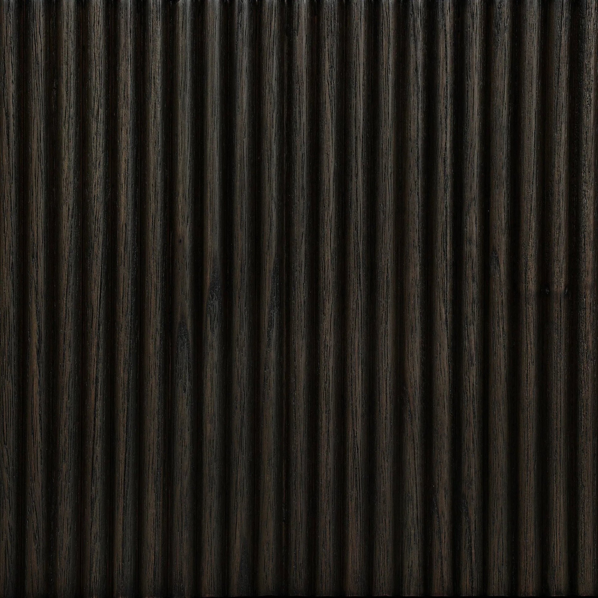Ona Media Console by Four Hands in smoked black mindi, smoked black mindi veneer. Made from solid mindi, mindi veneer in a transitional style.