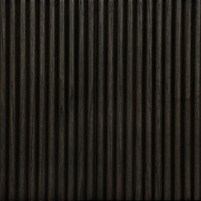 Ona Media Console by Four Hands in smoked black mindi, smoked black mindi veneer. Made from solid mindi, mindi veneer in a transitional style.