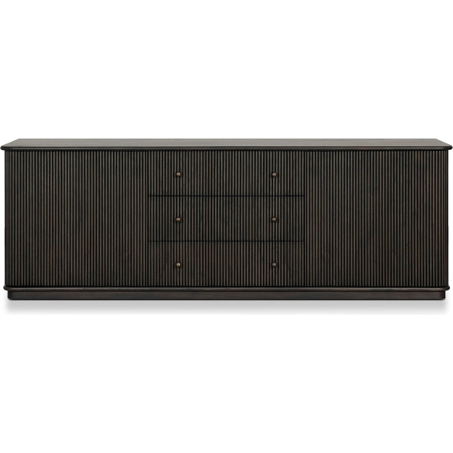 013 SI-2635234 | Additional Silo | Ona Media Console by Four Hands in smoked black mindi, smoked black mindi veneer. Made from solid mindi, mindi veneer in a transitional style.