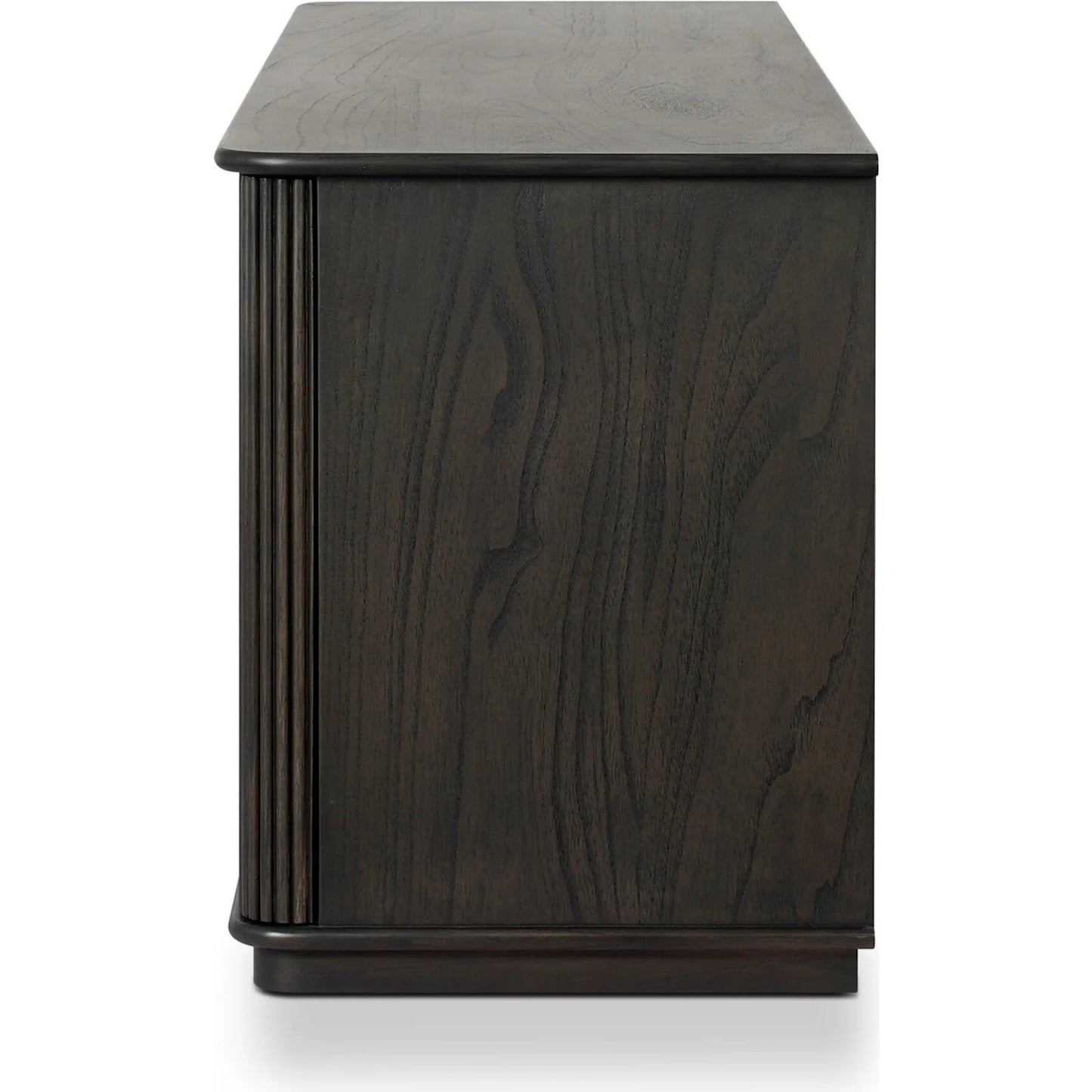 014 SI-2635234 | Additional Silo | Ona Media Console by Four Hands in smoked black mindi, smoked black mindi veneer. Made from solid mindi, mindi veneer in a transitional style.