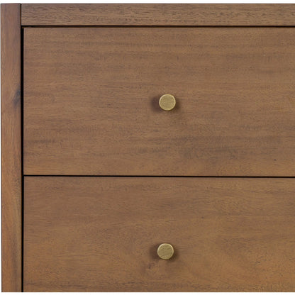 Sullivan Chest by Four Hands in saddle tan veneer. Made from acacia veneer, solid acacia in a unique style.