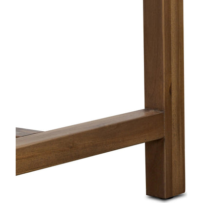 Sullivan Small Nightstand by Four Hands in saddle tan veneer. Made from acacia veneer, solid acacia in a unique style.