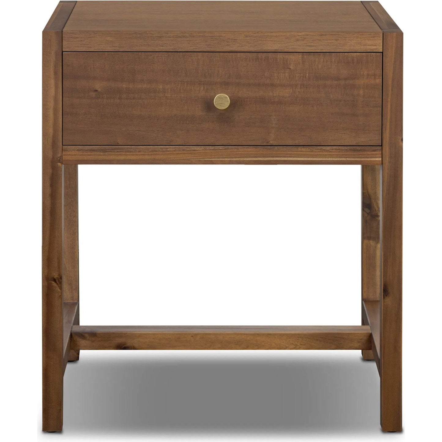 000 SI-2531707 | Additional Silo | Sullivan Small Nightstand by Four Hands in saddle tan veneer. Made from acacia veneer, solid acacia in a unique style.