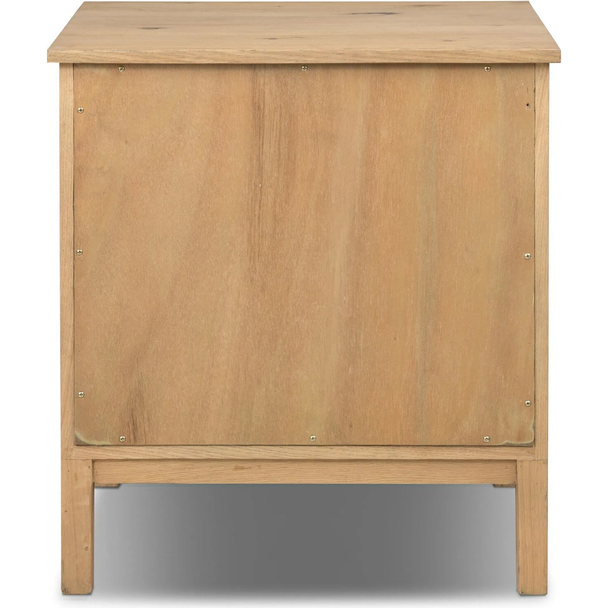 Alessio Nightstand by Four Hands. Made from solid oak, thick oak veneer in a transitional style.