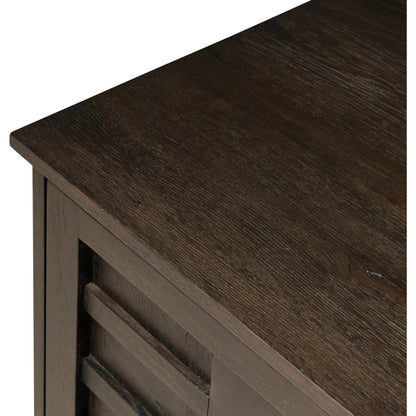 Alessio Nightstand by Four Hands. Made from solid oak, thick oak veneer in a transitional style.