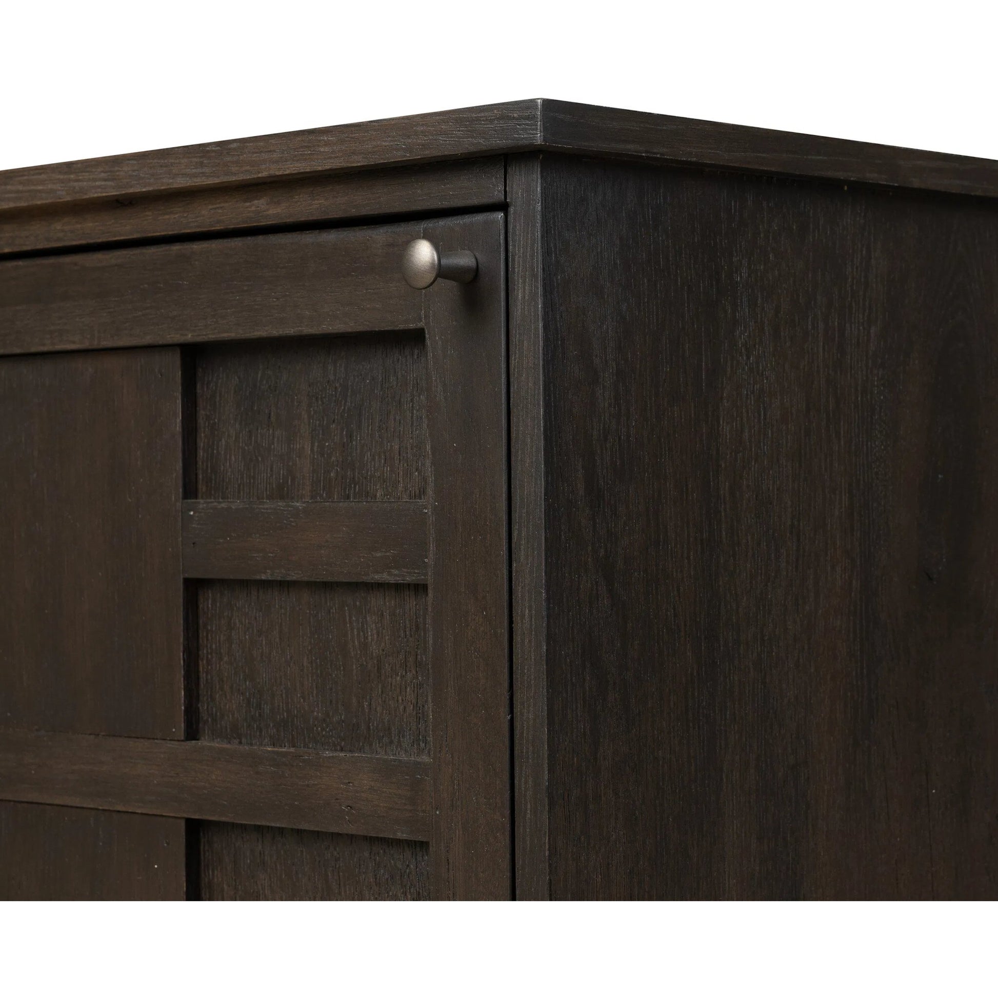 Alessio Nightstand by Four Hands. Made from solid oak, thick oak veneer in a transitional style.