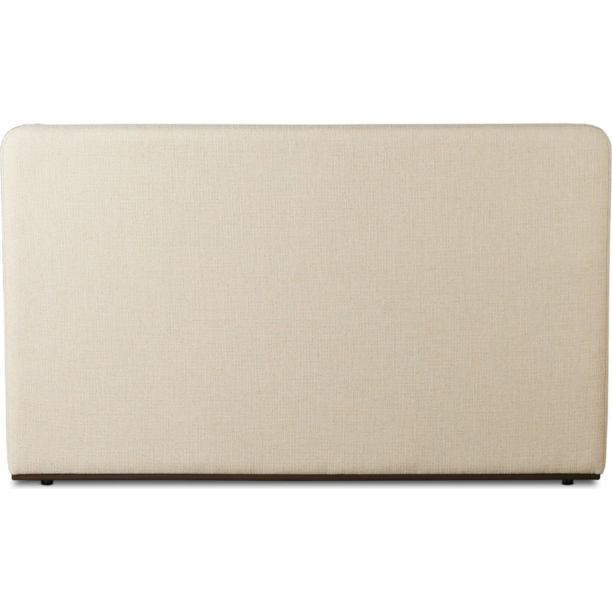 Colt Platform Bed by Four Hands in irving flax, aged sienna. Made from 56% polyester, 44% acrylic, solid rosa morada in a transitional style.