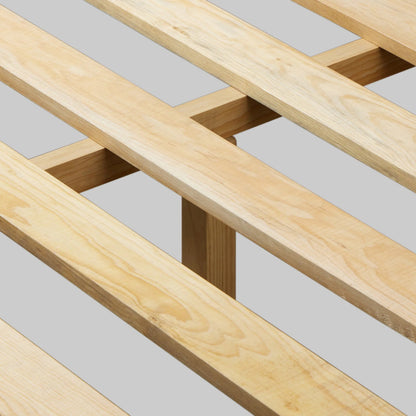 Colt Platform Bed by Four Hands in irving flax, aged sienna. Made from 56% polyester, 44% acrylic, solid rosa morada in a transitional style.