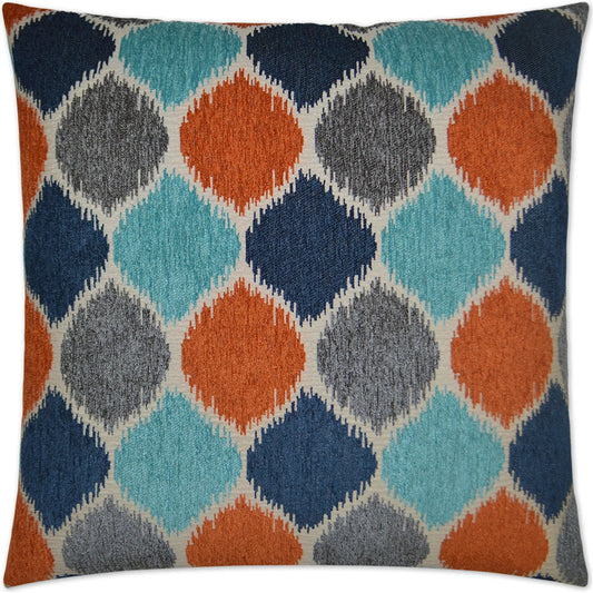 Meridian Pillow by DV Kap Home in blue, orange. Made from 100% polyester in a unique style.