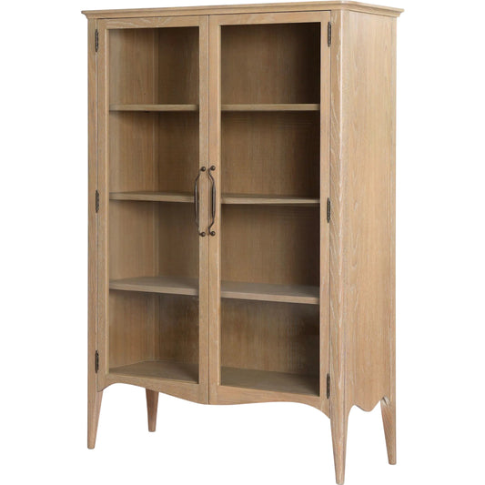 Gates Cabinet by Four Hands in light natural oak veneer. Made from thick oak veneer, solid oak in a unique style.