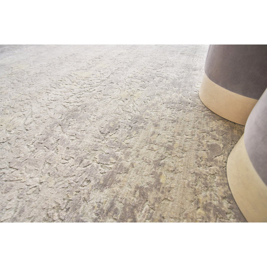 Reflections Rug - Silver, Gray, Yellow by Exquisite Rugs in silver/gray/yellow. Made from unique in a unique style.
