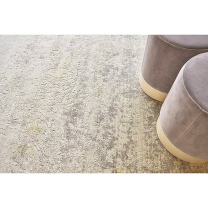 Reflections Rug - Silver, Gray, Yellow by Exquisite Rugs in silver, gray, yellow. Made from bamboo silk in a unique style.