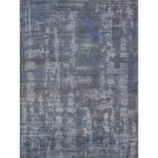 Antolini 2528 Rug by Exquisite Rugs in blue, gray. Made from bamboo silk in a unique style.