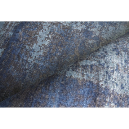 Antolini 2528 Rug by Exquisite Rugs in blue, gray. Made from bamboo silk in a unique style.