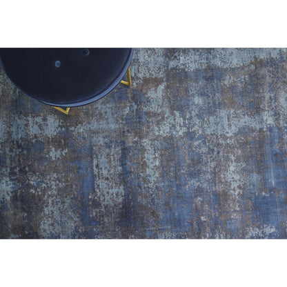 Antolini 2528 Rug by Exquisite Rugs in blue, gray. Made from bamboo silk in a unique style.