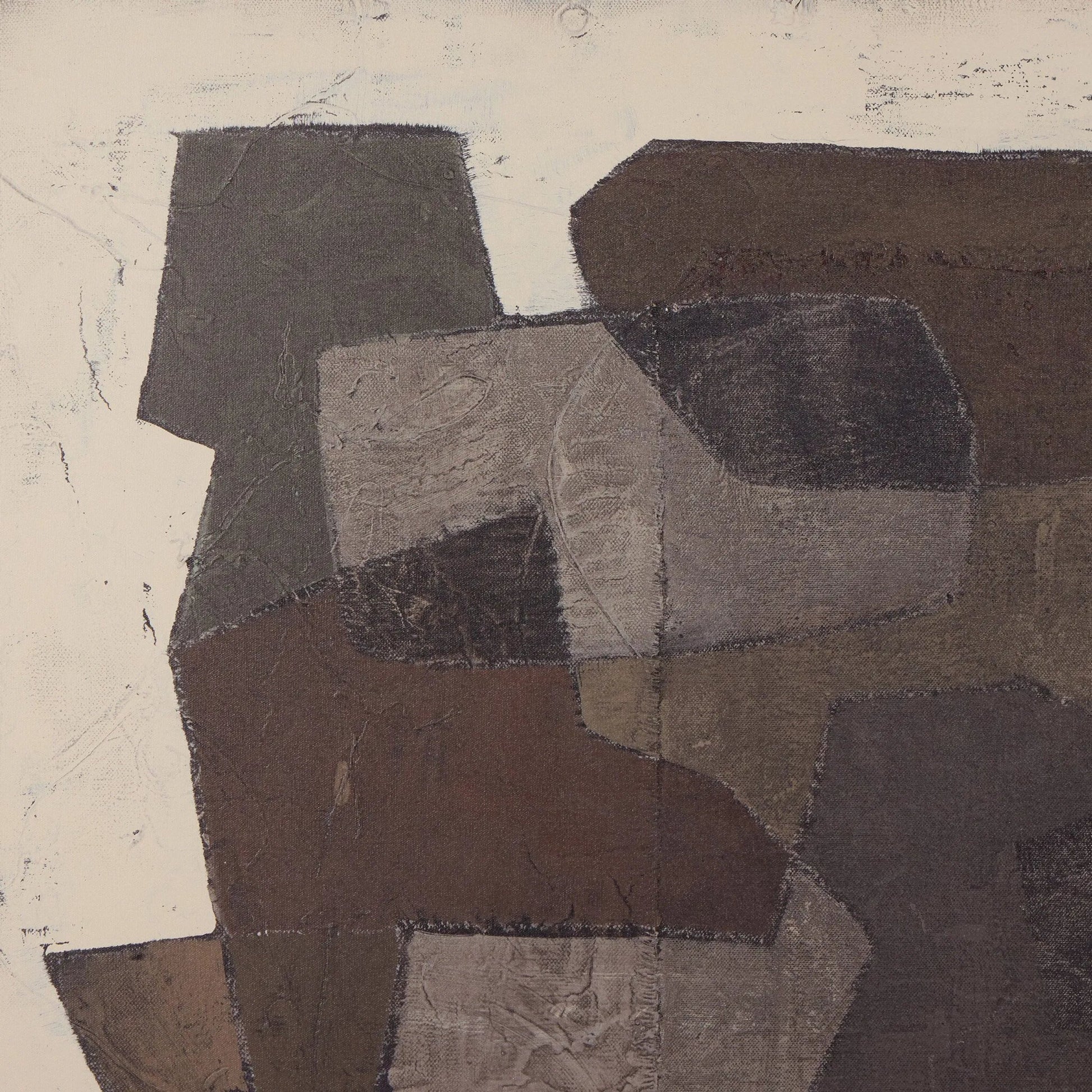 Estrangement by Benjamin Galvan by Four Hands in rustic walnut floater, matte canvas. Made from rustic walnut, matte canvas in a unique style.