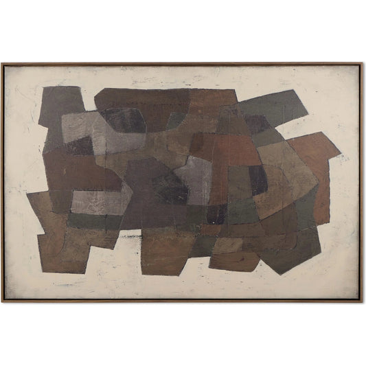 001 SI-2446549 | Primary Silo | Estrangement by Benjamin Galvan by Four Hands in rustic walnut floater, matte canvas. Made from rustic walnut, matte canvas in a unique style.