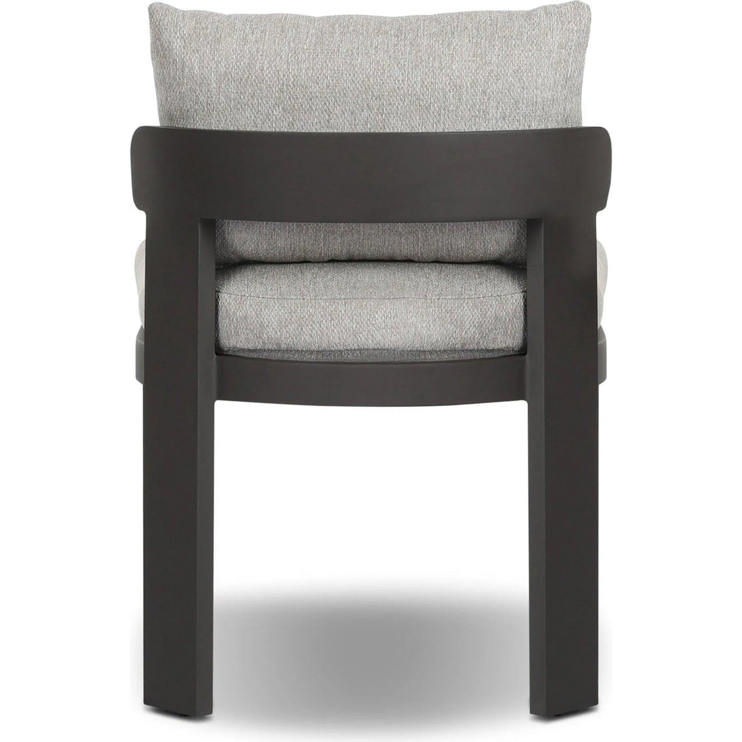 002 SI-2635228 | Additional Silo | Jackson Outdoor Metal Armless Dining Chair by Four Hands in concha fog, bronze. Made from 100% olefin, aluminum in a unique style.