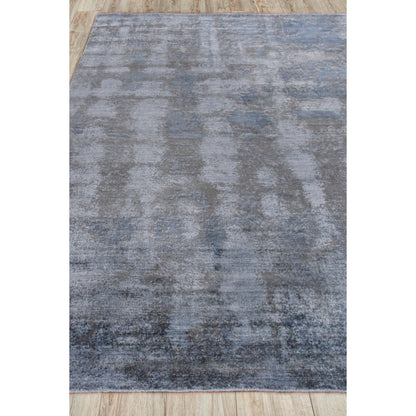 Antolini 2528 Rug by Exquisite Rugs in blue, gray. Made from bamboo silk in a unique style.