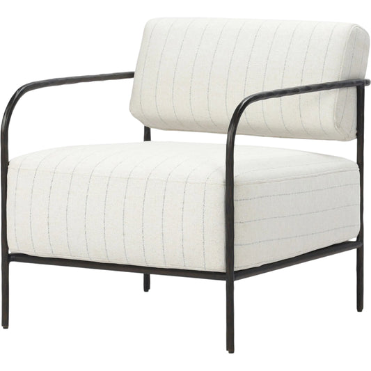 Fenn Outdoor Chair by Four Hands in amalfi natural, hammered black. Made from 100% polypropylene, iron in a unique style.