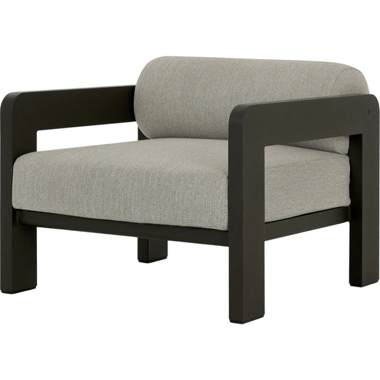 Tatiana Outdoor Chair by Four Hands in ramiro ecru, bronze. Made from 100% polypropylene, aluminum in a unique style.