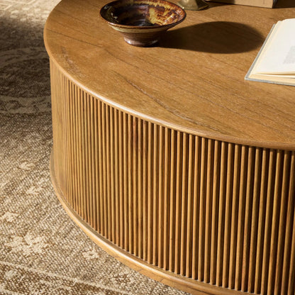 Ona Coffee Table by Four Hands. Made from mindi veneer, solid mindi in a unique style.