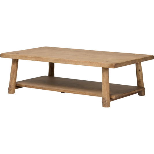 Hasia Coffee Table by Four Hands in light mixed reclaimed. Made from solid mixed reclaimed wood in a unique style.