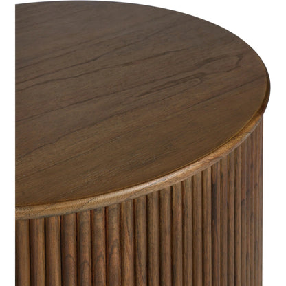 Ona End Table by Four Hands. Made from mindi veneer, solid mindi in a unique style.