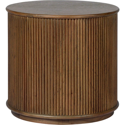Ona End Table by Four Hands. Made from mindi veneer, solid mindi in a unique style.