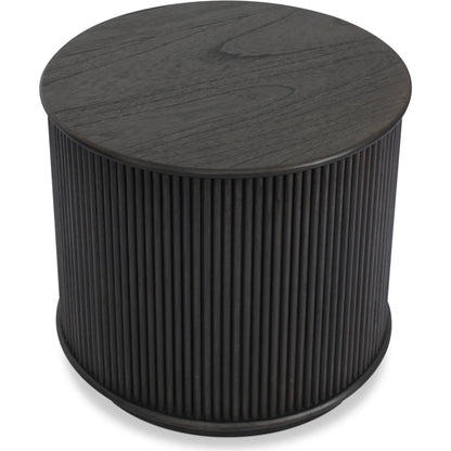 Ona End Table by Four Hands. Made from mindi veneer, solid mindi in a unique style.