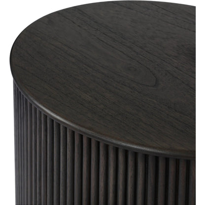 Ona End Table by Four Hands. Made from mindi veneer, solid mindi in a unique style.