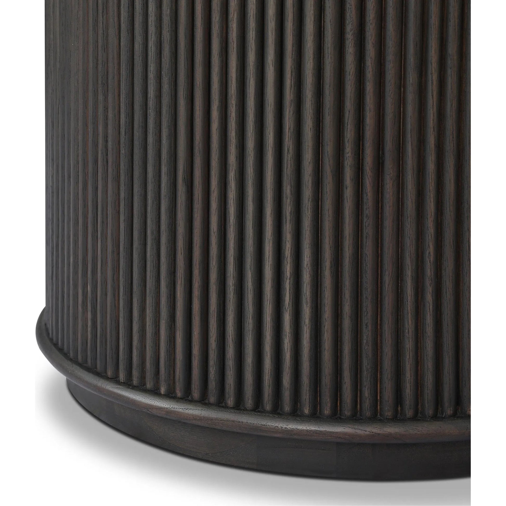 Ona End Table by Four Hands. Made from mindi veneer, solid mindi in a unique style.