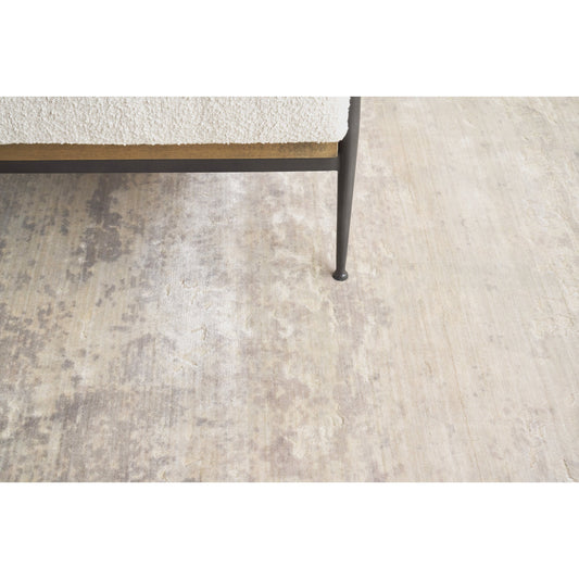 Roset 2531 Rug by Exquisite Rugs in beige, blue. Made from bamboo silk in a unique style.
